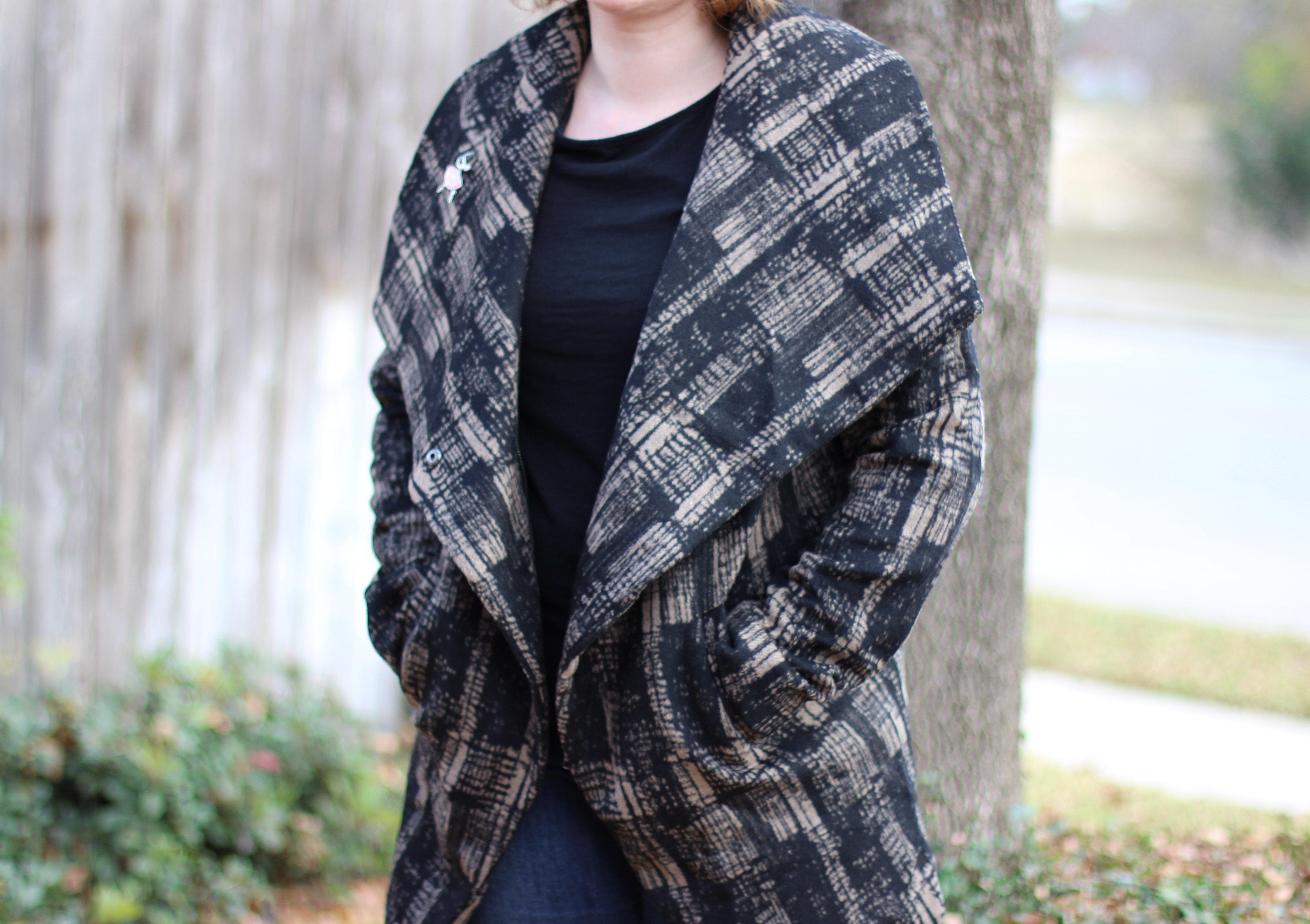 Anthropologie Modernist Shawl-Collar Coat