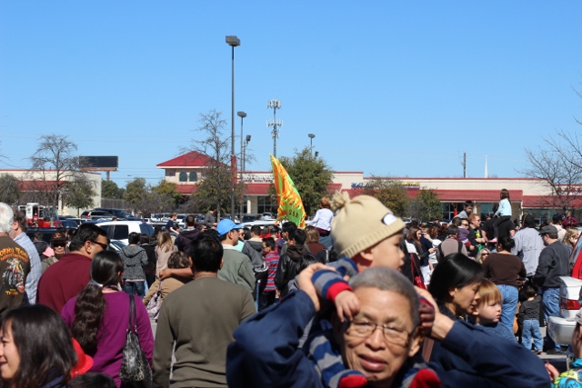 Walking with Cake: Chinese New Year Crowd