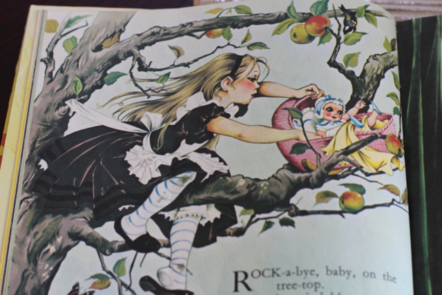 Walking with Cake: Rockabye Baby illustration by Janet and Anne Grahame Johnstone