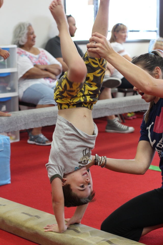 Walking with Cake: handstand