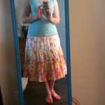 Walking with Cake: floral skirt