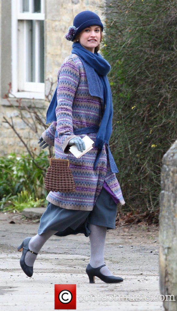 Walking with Cake: lily-james-lady-rose-macclare-downton-abbey-filming_3534692 via Contact Music