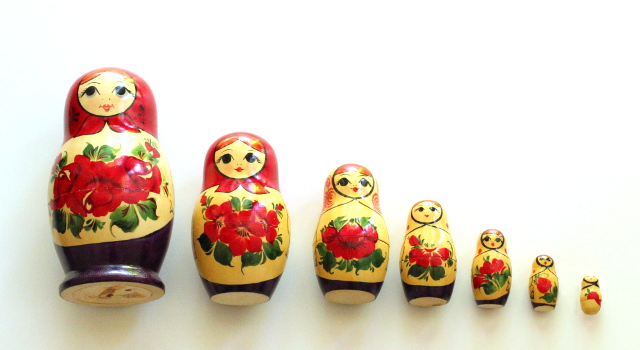 Walking with Cake: Nesting Dolls