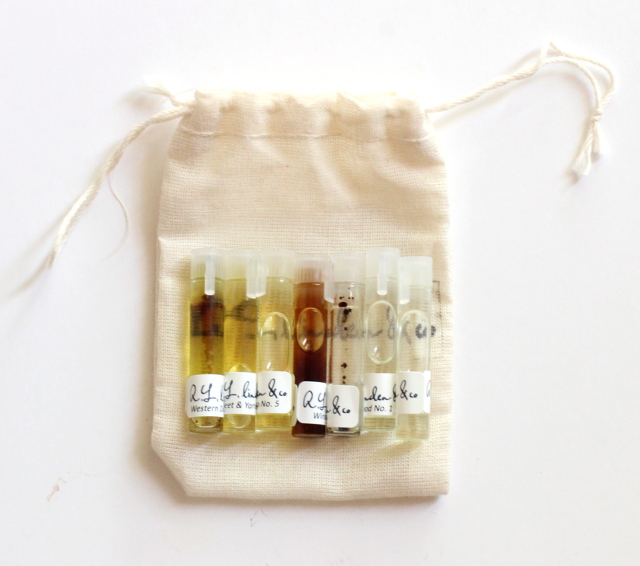 Walking with Cake: R.L. Linden Perfume Oil Sampler